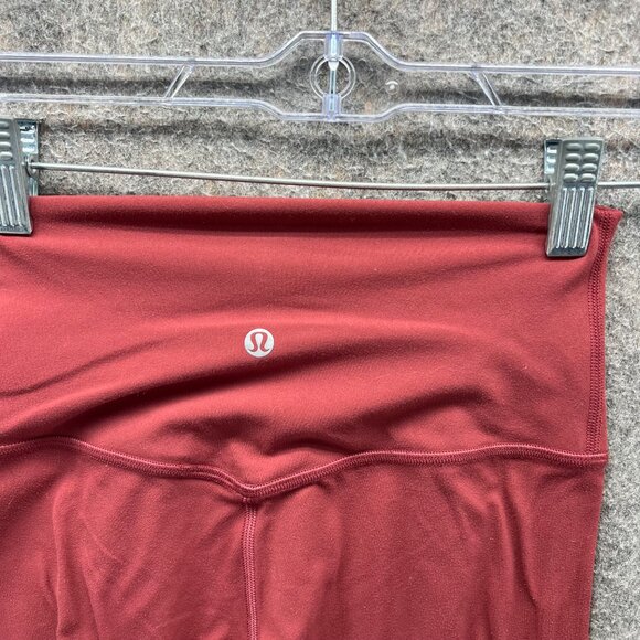 Lululemon Leggings Pants Women 4 Red Align High Rise Nulu Fabric Yoga Stretch - Picture 2 of 10